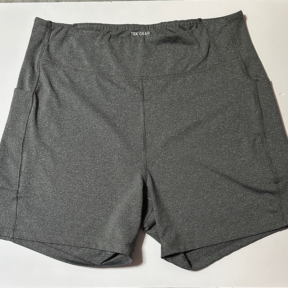 Tek Gear Women's Gray Athletic Bike/Running Shorts, XXL, NWOT